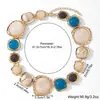 Colares e Pulseiras Geométricos Irregulares de Resina Retrô Europeus e Americanos, Personalizados e Exagerados com um Toque de Luxo, Acessórios de Corrente para Clavícula Atacado