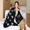 Bufanda Jacquard Espléndida Estilo Nuevo para Mujer Chal de Lana Mezclada de Doble Cara Chal Bufanda Gruesa de Alta Calidad que Combina con Todo