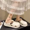 Sandalias Antideslizantes para Pareja de Celebridad de Internet para Uso en Interiores y Exteriores, Chanclas de Verano Suaves para el Hogar, Baño, Playa, Ins