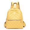 Mochila de mujer de moda, elegante y sencilla, para ir al trabajo, primavera y verano 2024, nueva mochila con rombos de hilo bordado, comercio exterior transfronterizo.