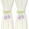 Amarra-cortinas Criativos de Tulipa com Pérolas, Acessórios Decorativos para Cortinas Transparentes, Estilo Moderno Minimalista Romântico para Quarto e Sala de Estar