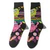Calcetines largos de esponja para hombre, calcetines largos de dibujos animados para hombre, calcetines de película de animación, calcetines para mujer, calcetines de personalidad europea y americana, calcetines transfronterizos