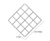 Estante de Almacenamiento con Rejilla de Hierro Forjado Estilo Japonés Ahorrador de Espacio Cocina Cubo Mágico Estante Organizador de Malla Cesta con Gancho para Colgar