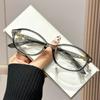 2025 Nuevo Estilo Estilo Emperatriz Retro Japonés Armazón Pequeño Saturno Marrón Rojizo Adecuado para Mujeres con Lentes de Prescripción