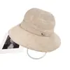 Chapéu de Pescador Versátil Estilo Japonês de Luxo Leve para Mulheres, Chapéu de Sol de Aba Larga para Verão, Chapéu Bucket Casual Versátil e Emagrecimento Facial