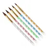 Venta directa de fábrica de bolígrafos para decoración de uñas, paquete mayorista de 5, incluyendo bolígrafos de cristal, sets de decoración de uñas, bolígrafos de tallado y bolígrafos de pintura para crear diseños florales