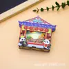 Imanes de Refrigerador Luminosos de Madera Tridimensional Personalizados, Atracciones Turísticas Culturales y Creativas de la Ciudad, Souvenirs Turísticos Especiales, Imanes de Refrigerador de Ciudad