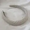 Estilo Coreano Nova Faixa de Cabelo Esponja de Tecido Listrado Simples Elegante de Alta Qualidade Moda Retrô Faixa de Cabelo para Saída para Mulheres