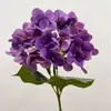 Película de simulación con contenido Yang, 3D de una sola hortensia de 4 hojas, flor de hortensia para maceta en casa, decoración para exteriores
