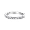 Anillo de plata esterlina S925 transfronterizo para mujer con circonitas de color gypsophila de una sola fila de diamantes, anillo de mujer apilado, anillo de dedo simple de comercio exterior.