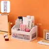 Caja de Almacenamiento de Escritorio Transparente Simple Tipo Cajón Organizador para Cosméticos Joyería Lápiz Labial Artículos Varios Papelería Estante de Almacenamiento para Artículos Varios