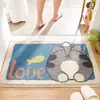 Alfombra de Imitación Cachemir de Dibujos Animados Amazon Alfombrilla Absorbente Antideslizante para Baño Manta para Mesita de Noche de Casa Alfombrilla para Piso de Baño