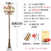 Luz de jardín LED de 3 m para casa rural, 220 V, para exteriores, impermeable, para comunidad, poste alto, villa china, paisaje, luz de calle