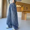 Pantalones Vaqueros de Nuevo Estilo Otoñal para Niñas Mayores, Jeans Casuales para Niños, Tendencia de Moda Elegante y Versátil