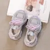 Nuevos Zapatos de Papá de Malla Doble Transpirable para Niños Primavera 2025 Para Niños Grandes Suela Suave Antideslizante Zapatos para Niños Tenis para Niñas Modernos