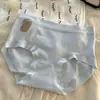Ropa interior de algodón puro antibacteriana 7A para niñas, refuerzo 100% algodón, cintura media-alta, sin costuras, cómoda, que se ajusta a la cadera