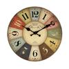 Fábrica de 16 pulgadas al por mayor explosiones transfronterizas reloj de pared retro de madera simple europeo reloj silencioso una generación de cabello
