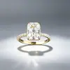 Anel stackable de prata de lei S925 europeu e americano, luxo leve, vintage, com moissanita, conjunto de anéis de casamento moderno e sofisticado para mulheres