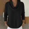 2026 Comercio Exterior Transfronterizo Sitio Independiente de Ropa para Mujer Amazon Aliexpress Otoño e Invierno Nuevos Tops y Suéteres de Color Sólido
