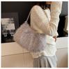Bolso de Hombro o Axila de Felpa Nuevo de Invierno, Moderno, a la Moda, Elegante, de Gran Capacidad para Mujeres que Van al Trabajo