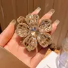 Anillo para el Cabello Flor de Diamante Flash Estilo Coreano Cuerda para el Cabello Bola de Cola de Durazno Sentido de Alta Calidad Alta Elasticidad Duradera Cuerda para el Cabello Tocado de Lujo Ligero