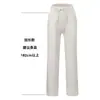Calça Casual Feminina de Modal com Cordão para Verão Cintura Alta Levanta Bumbum Emagrecimento Perna Reta Amiga da Pele Respirável Versátil
