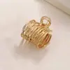 Pinza de garra en forma de V nueva popular de alta gama con pedrería para recogido a media altura clip para el cabello de temperamento para mujer accesorio para el cabello pinza vertical clip para cola de caballo