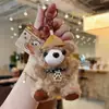 Jinnew Original Chapéu Colar Urso de Pelúcia Chaveiro Pingente Fofo para Pendurar na Bolsa Boneca Fofa Atacado