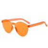 Gafas de Sol de Gelatina, Gafas de Sol de una Pieza con Forma de Corazón, Ojo de Gato Divertidas para Tomar Fotos, Con Forma de Estrella, Color Caramelo, Protección UV