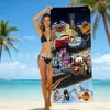 Toalha de Praia Infantil com Tema de Desenho Carros Mcqueen Toalha de Praia Litoral Toalha de Banho Microfibra