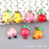 Capa de Celular Cola de Cereja Acessórios de Banana Pêssego Frutas de Desenho Animado Material de Resina DIY Cola de Chantilly DIY Caixa de Papelaria