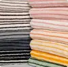Terciopelo de nube a rayas de doble cara en stock con estampados para pijamas infantiles de otoño e invierno, ropa de casa y tela para mantas