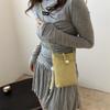 Bolso bandolera para teléfono móvil de estilo chino, moderno, de verano 2024, estilo coreano, para mujer, con borlas, cuadrado y pequeño.