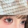 ¡Claro a través de una cara falsa y simple! Pestañas Inferiores Brown Brownie Naturalmente Claras Pestañas Postizas Pseudo-Simples Segmentadas Tallo Transparente