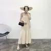 Vestido Plisado Personalizado Issey Miyake Falda Flor de Capullo Primavera Verano Alta Gama Holgado Talla Grande Adelgazante Cuello Redondo Falda Plisada