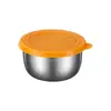 Taza de Salsa de Acero Inoxidable con Tapa, Plato para Ensalada de Tomate, Plato para Condimentos, Mini Taza Sellada para Salsa, Plato para Dips, Plato para Condimentos