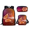 Mochila Estampado Creativo para Estudiante Set de Tres Piezas Serie Mariposa 3D Mochila Combinada de Gran Capacidad para Computadora para Hombre y Mujer