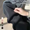 Pantalones de maternidad para otoño e invierno, corte holgado, gruesos, casuales, talla grande, pierna recta, no ajustan, forro polar, pantalones de soporte para el vientre