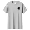 Camiseta de manga corta para hombre de algodón de fibra larga algodón casual pareja Estudiante cuello redondo media manga holgada talla grande top básico