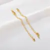 Cadena de Extensión de Corazón de Oro Relleno de 14 Quilates que Conserva el Color, Estrella de Cinco Puntas, Cadena de Ajuste de Cola, Materiales para Pulsera y Collar Hechos a Mano, Accesorios