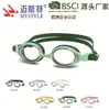 Nuevas Gafas de Natación Planas de Silicona de una Pieza Color Macarrón Cómodas para Niños Alta Definición Impermeables y Antivaho Cómodas