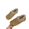 Peça Única Drop-Shipping Algodão Feminino Sola Lisa Com Veludo Quente Retro Feijão Outono e Inverno Novo Roupa Exterior Antiderrapante Casual