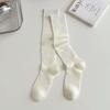 Calcetines largos finos de tubo alto de primavera y verano huecos calcetines jk ins calcetines japoneses miu ballet viento dulce algodón pantorrilla calcetines de mujer