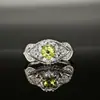 Anillo Serie de Cristal Natural Lujo Ligero S925 para Mujer Diamante Distintivo Alta Calidad Anillo de Uso Diario