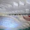 Cortina de Techo Ondulada en Forma de S Transfronteriza Cortina de Techo Integrada para Exteriores Decoración Superior para Bodas Cortina Colgante en Forma de S
