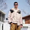 Jaqueta Enbu outono e inverno, jaqueta corta-vento masculina três em um para atividades ao ar livre, jaqueta estilo montanha unissex