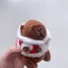 Celebridad de internet lindo capibara capibara colgante peluche juguete muñeca bolsa colgante llavero Muñeca Muñeca