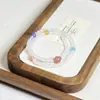 Pulseiras Empilhadas de Ágata Branca Natural com Círculos Duplos, Pulseiras Populares de Design Nicho Estilo Chinês para Mulheres, Joias Mais Vendidas de Feira Noturna