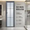 Fábrica BaiSheng Puerta de Baño Personalizada Partición Doméstica Simple Puerta de Inodoro Aleación de Aluminio Vidrio Templado Puerta Batiente