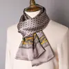 Lenço de Seda de Amora de Alta Qualidade para Homem Lenço de Seda Primavera Outono e Inverno Estilo Chinês Listra Longa Presente de Negócios para Namorado
